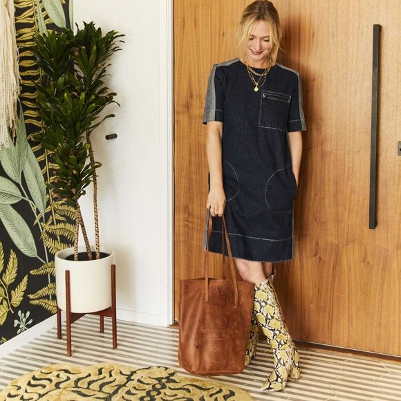 EUC $990 Marni Two Tone Denim Shift IT 36 US 0 - Picture 4 of 15